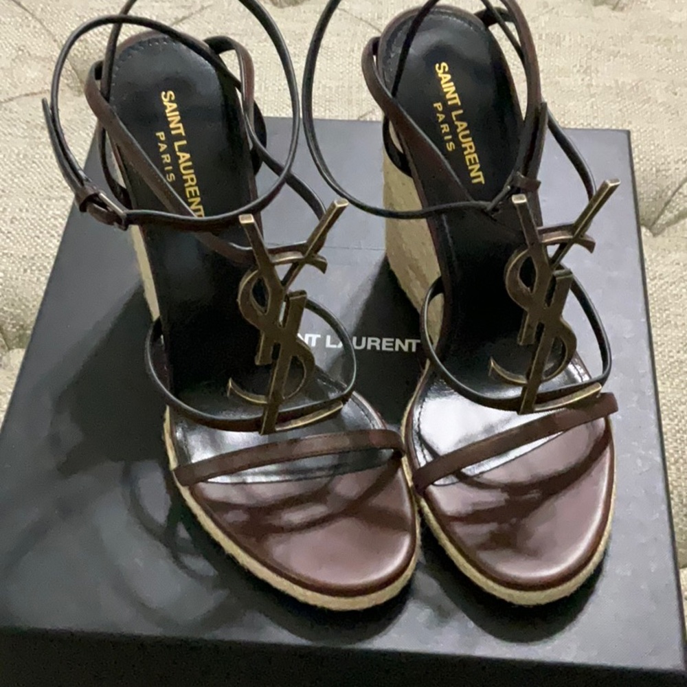 Saint Laurent Brown Women's Sandals